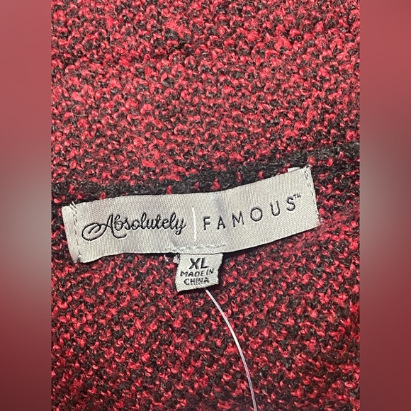Absolutely Famous- Plaid Cardigan Sweater size XL‎ - Picture 7 of 8